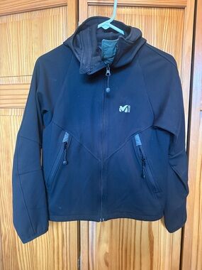 Millet Black Softshell Ski Jacket with Hood